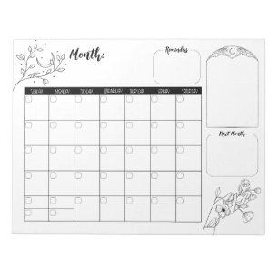 Minimalistischer Hexenkalender 2 Notizblock