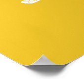 Minimalistischer Hibiskus Blume Kunst Poster (Ecke)