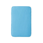 Minimalistischer Himmelblau schlicht Badematte (Vorderseite Vertikal)