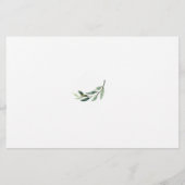 Minimalistischer Hinweis für die Braut Flyer (Hinten)