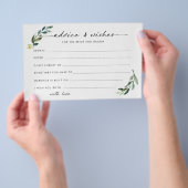 Minimalistischer Hinweis für die Braut Flyer (Handgriff)