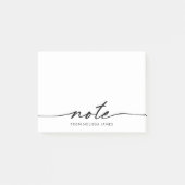 Minimalistischer Hinweis Skript Nachhinweise Post-it Klebezettel (Vorderseite)