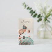 Minimalistischer, hoch entwickelter Boho Virtual A Visitenkarte (Stehend Vorderseite)