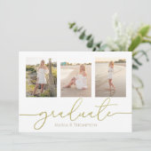 Minimalistischer Hochschulabsolvent Modernes Einfa Karte (Stehend Vorderseite)