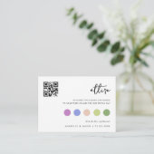 Minimalistischer Hochzeitskleid Code Gast Kleidung Begleitkarte (Stehend Vorderseite)