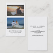 Minimalistischer Hochzeitsphotograph beruflich Visitenkarte (Vorne/Hinten)