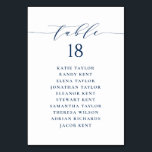 Minimalistischer Hochzeitsplan für Navy Blue Tischnummer<br><div class="desc">Anpassbare Sitzpläne für die Tischnummer. Es ist mit einem marineblauen whimsical Skript und klassische Typografie. Personalisieren Sie Ihre persönlichen Daten,  indem Sie Ihre eigenen Daten hinzufügen. Dieser minimalistische Tisch ist ideal für Hochzeiten,  Babyduschen,  Brautpartys,  Geburtstage und vieles mehr.</div>