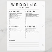 Minimalistischer Hochzeitsplaner 12 - 5-Monate-Sei (Rückseite)