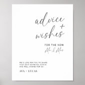 Minimalistischer Hochzeitsratgeber und Begeisterun Poster (Vorne)