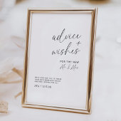 Minimalistischer Hochzeitsratgeber und Begeisterun Poster