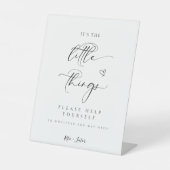 Minimalistischer Hochzeitssaal Sockelschild (Vorderseite)