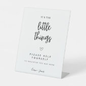 Minimalistischer Hochzeitssaal Sockelschild (Vorderseite)