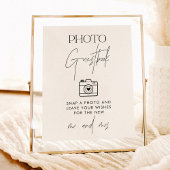 Minimalistischer Hochzeitssegment Foto Gästebuch