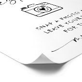 Minimalistischer Hochzeitssegment Foto Gästebuch (Ecke)
