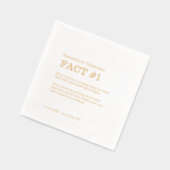 Minimalistischer Hochzeitsspass - Kundenspezifisch Servietten Mit Folie (Links)