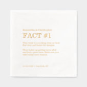 Minimalistischer Hochzeitsspass - Kundenspezifisch Servietten Mit Folie (Vorderseite)