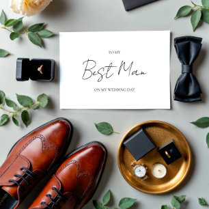Minimalistischer Hochzeitstag auf meine Trauzeuge- Einladung