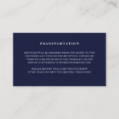 Minimalistischer Hochzeitstransport Begleitkarte (Vorderseite)