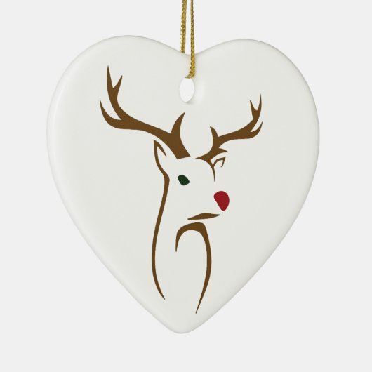 Minimalistischer Holiday Dez Line Art Keramik Ornament (Rechts)