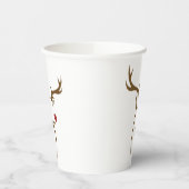 Minimalistischer Holiday Dez Line Art Pappbecher (Links)