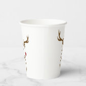 Minimalistischer Holiday Dez Line Art Pappbecher (Rechts)