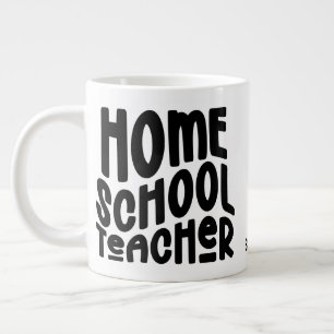 Minimalistischer Homeschool-Lehrer Jumbo-Tasse