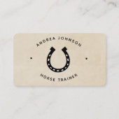 Minimalistischer Hufeisenbauernleiter Visitenkarte (Vorderseite)