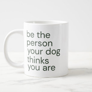 Minimalistischer Hunde-Liebhaber-Zitat Jumbo-Tasse