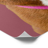 Minimalistischer Hundeporträt-Wandkunst Poster (Ecke)