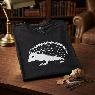 Minimalistischer Igel-Spaziergang Tri-Blend Shirt