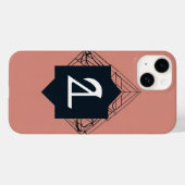Minimalistischer Indie Rock Band Logo iPhone Case (Rückseite (Horizontal))