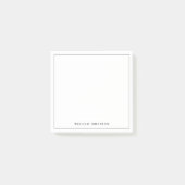 Minimalistischer Individuelle Name Beruflich Post-it Klebezettel (Vorderseite)