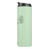 Minimalistischer Individuelle Name Daisy April Geb Thermosbecher (Nach rechts gedreht)