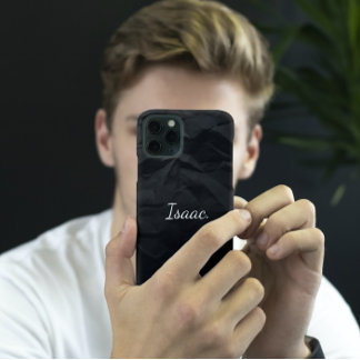 Minimalistischer Individuelle Name für Black Crump Case-Mate iPhone Hülle