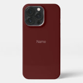 Minimalistischer individuelle Name Monogramm Oxblu iPhone Hülle (Rückseite)