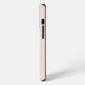 Minimalistischer individuelle Name Monogramm Rosa iPhone Hülle (Linke Seite)