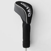 Minimalistischer Individuelle Name oder Logo Golf Headcover (angewinkelt)