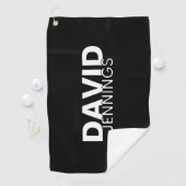 Minimalistischer Individuelle Name oder Logo Golfhandtuch (Insitu)