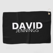 Minimalistischer Individuelle Name oder Logo Golfhandtuch (Horizontal)