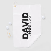 Minimalistischer Individuelle Name oder Logo Golfhandtuch (Insitu)