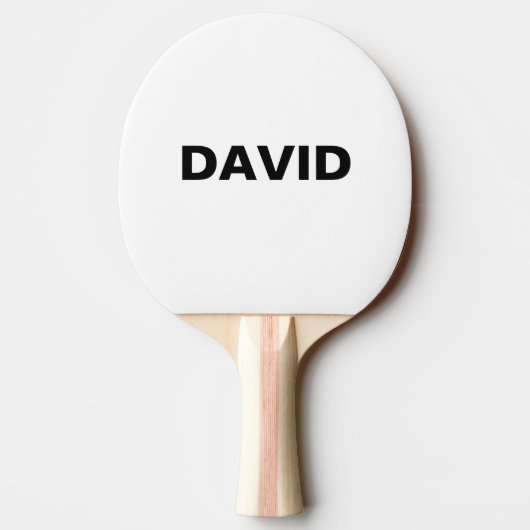 Minimalistischer Individuelle Name oder Logo Tischtennis Schläger (Rückseite)