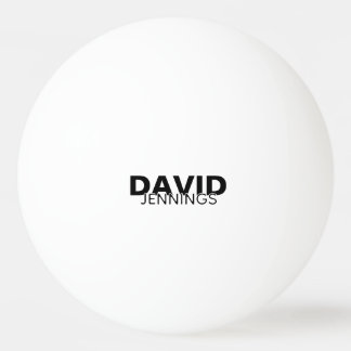 Minimalistischer Individuelle Name oder Logo Tischtennisball