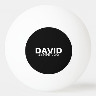 Minimalistischer Individuelle Name oder Logo Tischtennisball