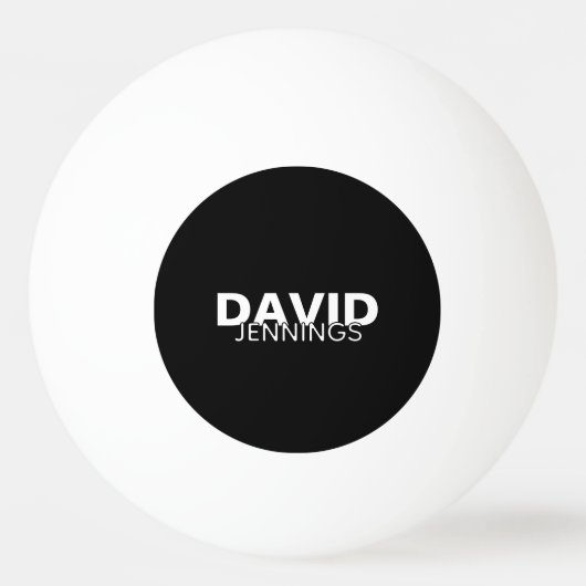 Minimalistischer Individuelle Name oder Logo Tischtennisball (Vorderseite)