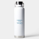 Minimalistischer Individuelle Name Trinkflasche (Rückseite)