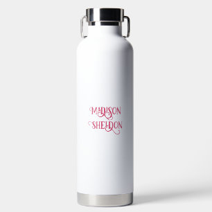 Minimalistischer Individuelle Name Wasserflasche Trinkflasche