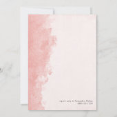 Minimalistischer Ink Wash Texture Girl Baby Sprink Einladung (Rückseite)