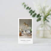 Minimalistischer Innenarchitekt Visitenkarte (Stehend Vorderseite)