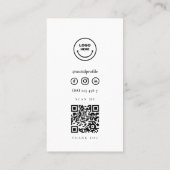 Minimalistischer Innenarchitekt Visitenkarte (Rückseite)