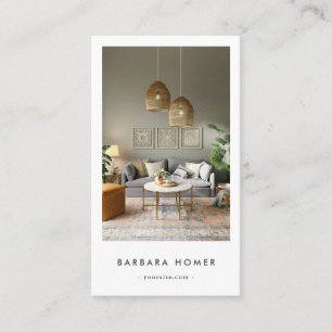 Minimalistischer Innenarchitekt Visitenkarte